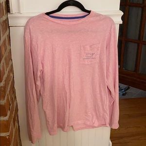 Long sleeve Pink Vineyard Vines Shirt